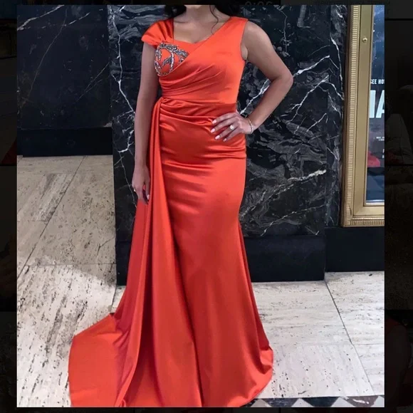 long green prom dress Sexy Lace Teal Green One-shoulder Side-slit A-line Long Prom Dress, PD –  SposaBridal